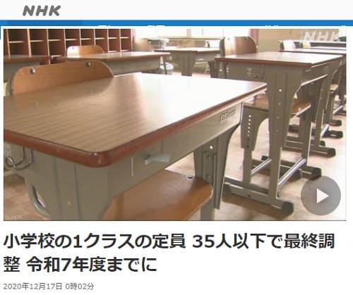 2020年12月17日 NHK NEWS WEBへの画像リンクです